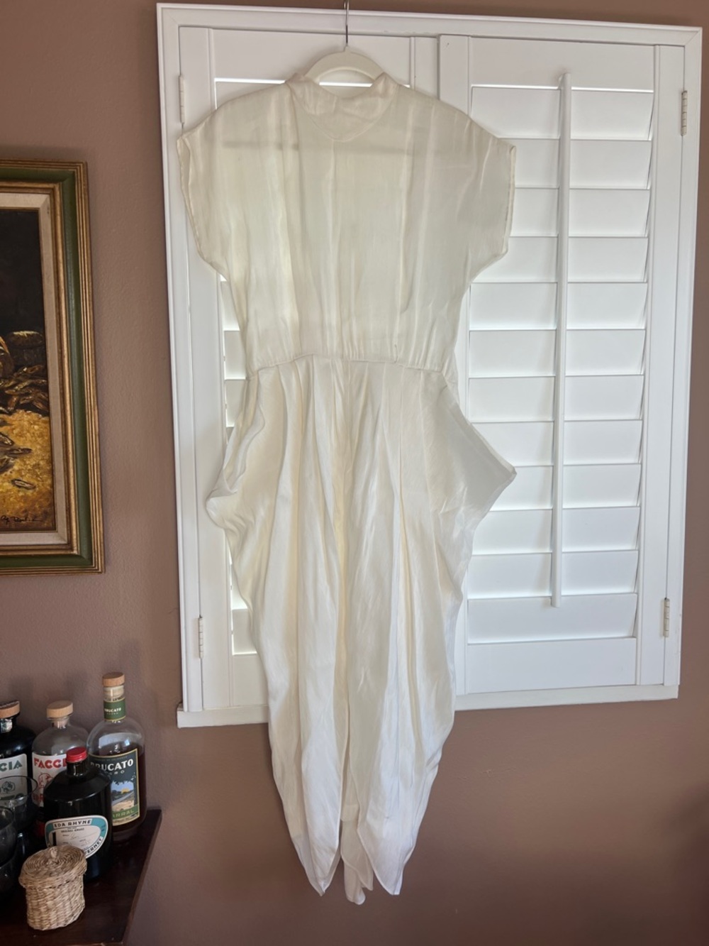 Suzanne Rae Silk Cream Dress